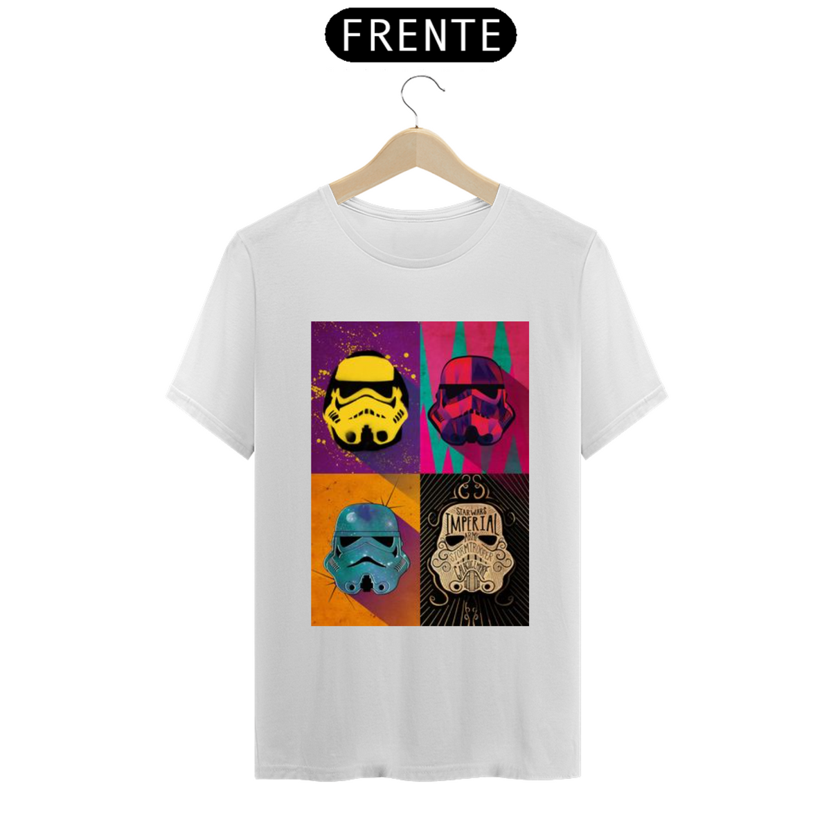 Nome do produto: Camiseta Multicolor Layout Stormtrooper
