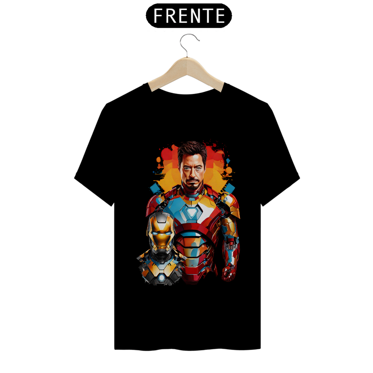 Nome do produto: Camiseta Iron Man Ilustração