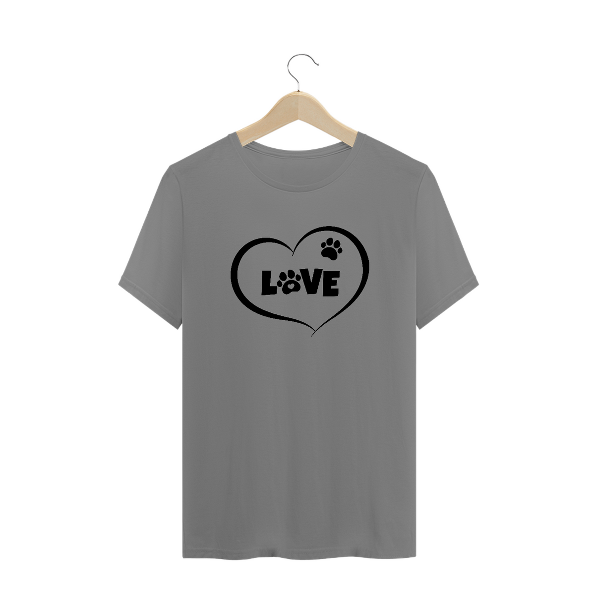 Nome do produto: Camiseta Plus Size Love Pet