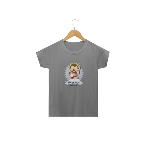 Camiseta Infantil Coleção Santinhos São Cristóvão