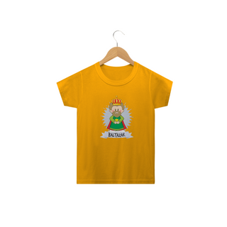 Camiseta Infantil Coleção Santinhos Rei Mago Baltazar