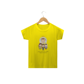 Camiseta Infantil Coleção Santinhos Nossa Senhora de Fátima