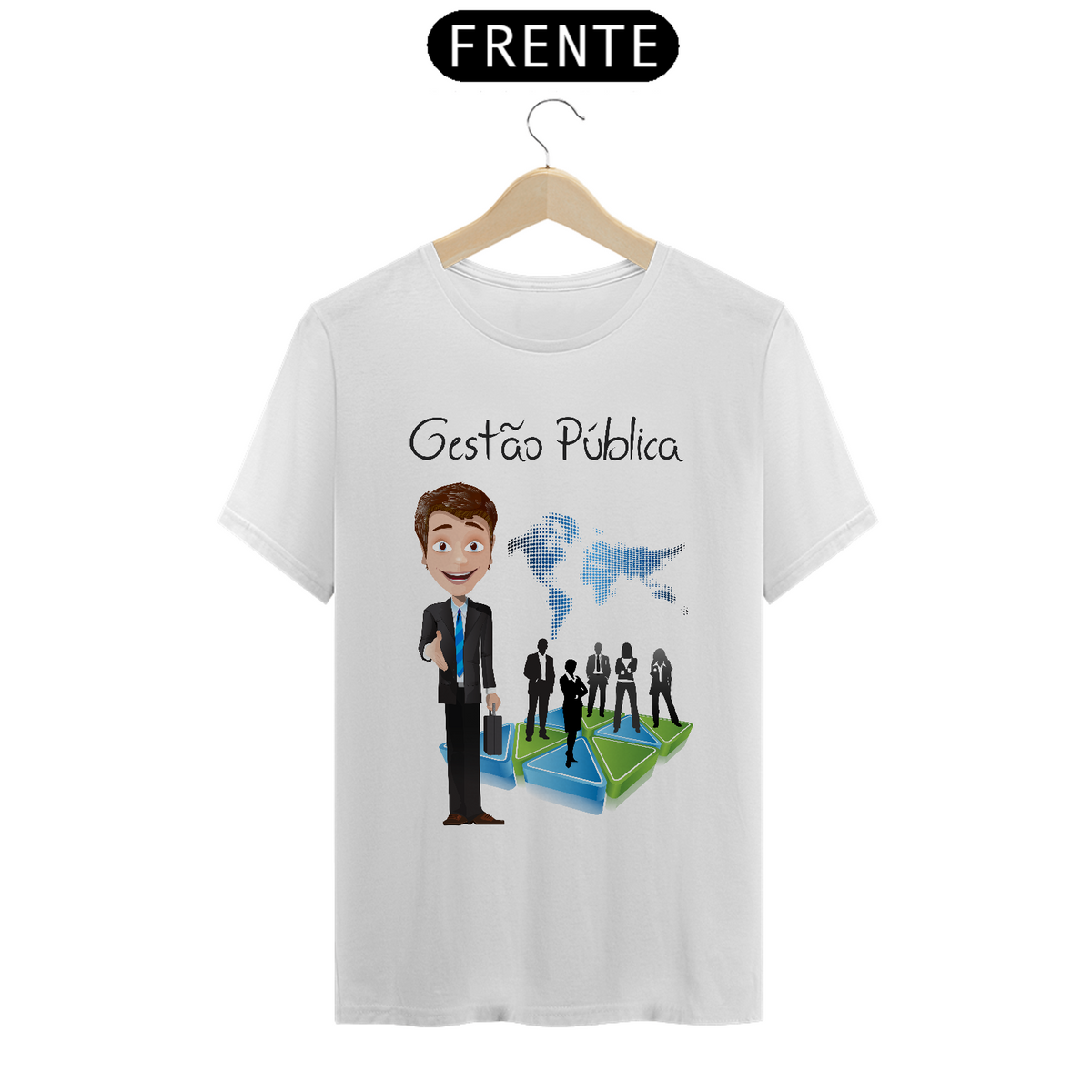 Nome do produto: Camiseta Masc Profissões Gestão Pública