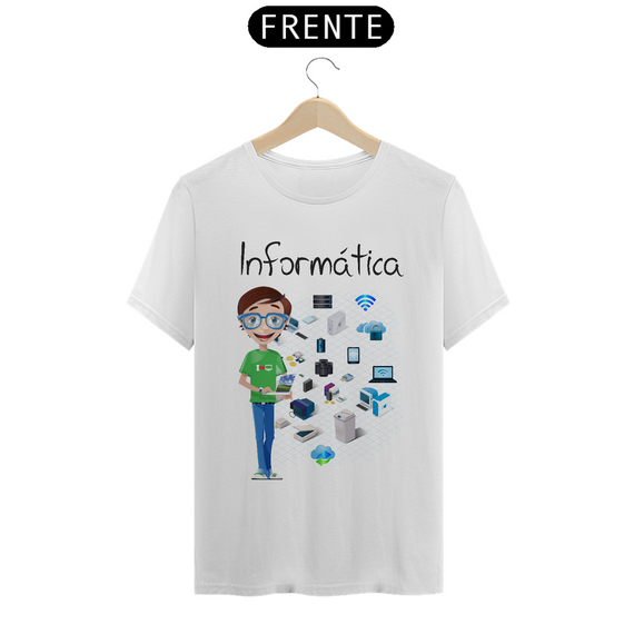 Camiseta Masc Profissões Informática