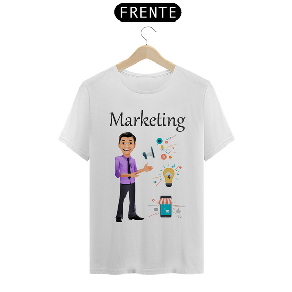 Camiseta Masc Profissões Marketing