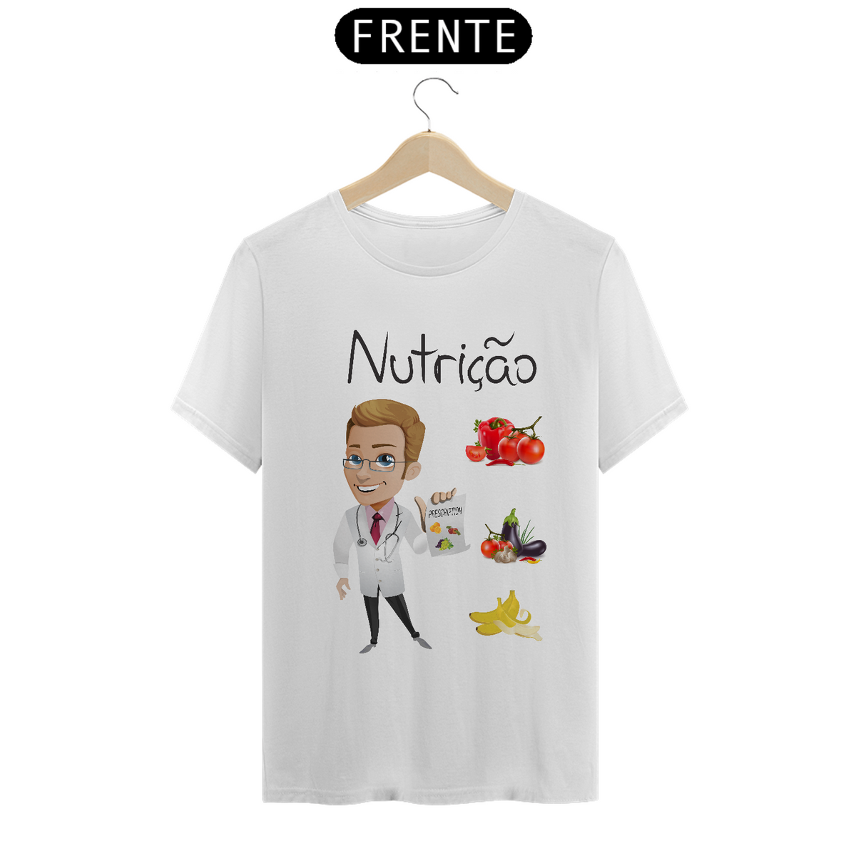 Nome do produto: Camiseta Masc Profissões Nutrição