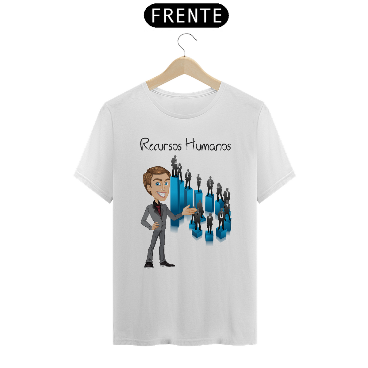 Nome do produto: Camiseta Masc Profissões Recursos Humanos