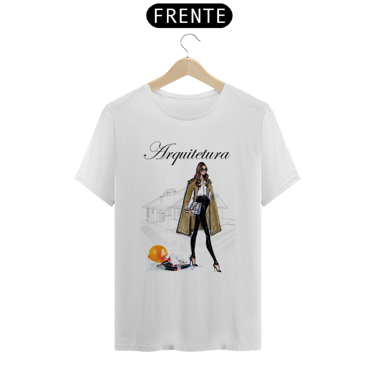 Nome do produto: Camiseta Fem Profissões Arquitetura