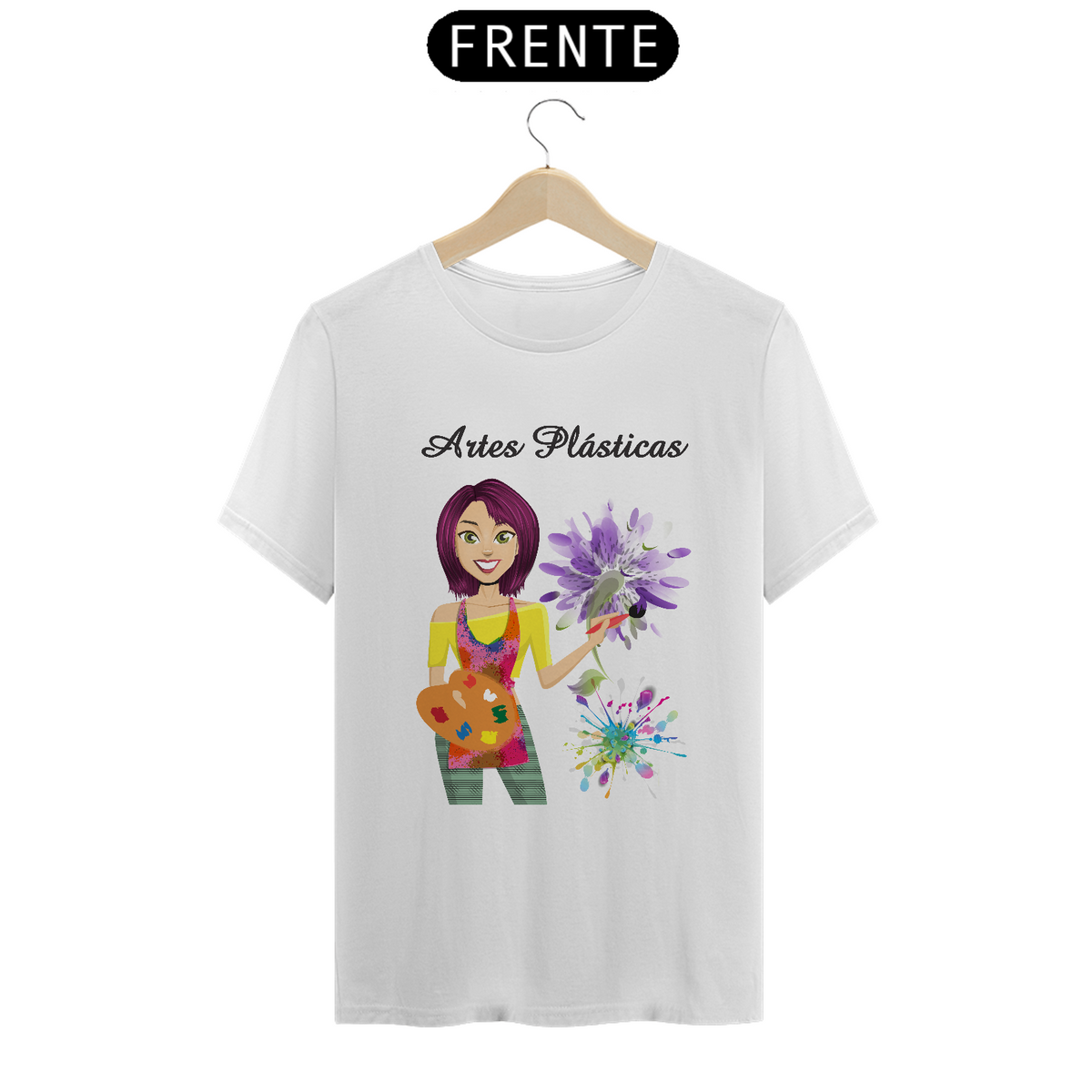 Nome do produto: Camiseta Fem Profissões Artes Plásticas 