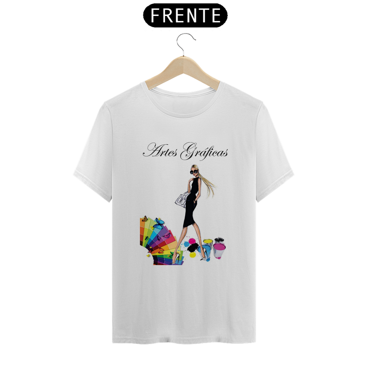 Nome do produto: Camiseta Fem Profissões Artes Gráficas