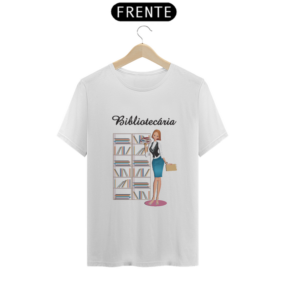 Camiseta Fem Profissões Bibliotecária