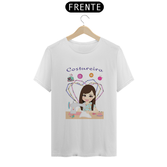 Camiseta Fem Profissões Costureira