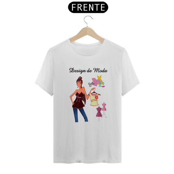 Camiseta Fem Profissões  Design de Moda