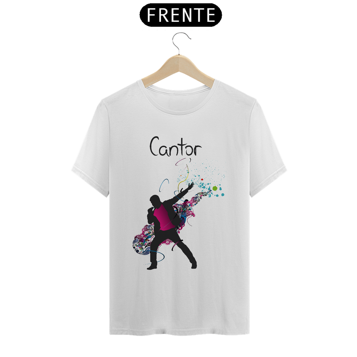 Nome do produto: Camiseta Masc Profissões Cantor