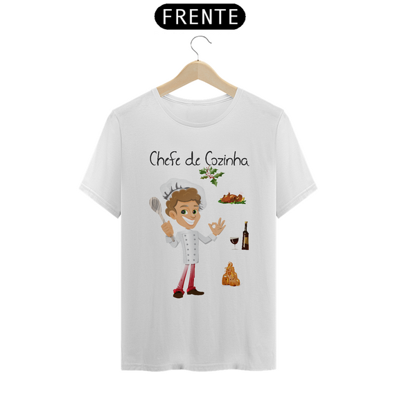 Camiseta Masc Profissões Chefe de Cozinha