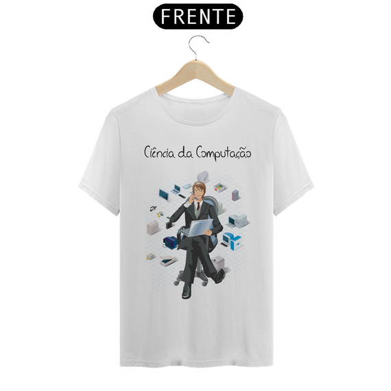 Camiseta Masc Profissões Ciências da computação