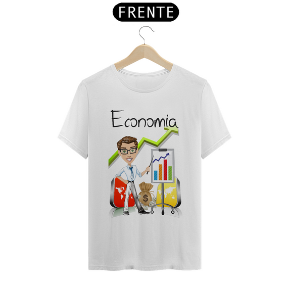 Camiseta Masc Profissões Economia