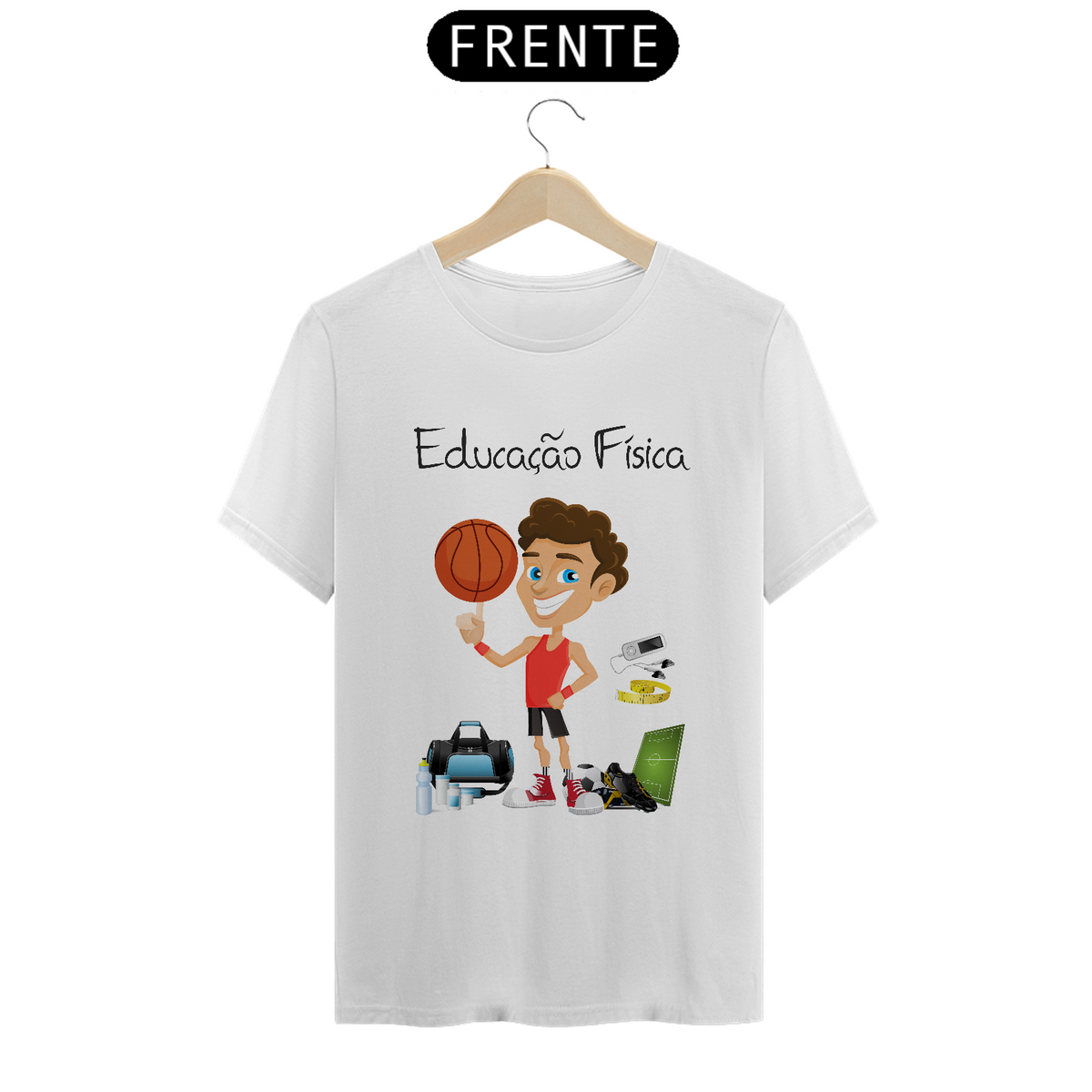 Nome do produto: Camiseta Masc Profissões Educação Físifca