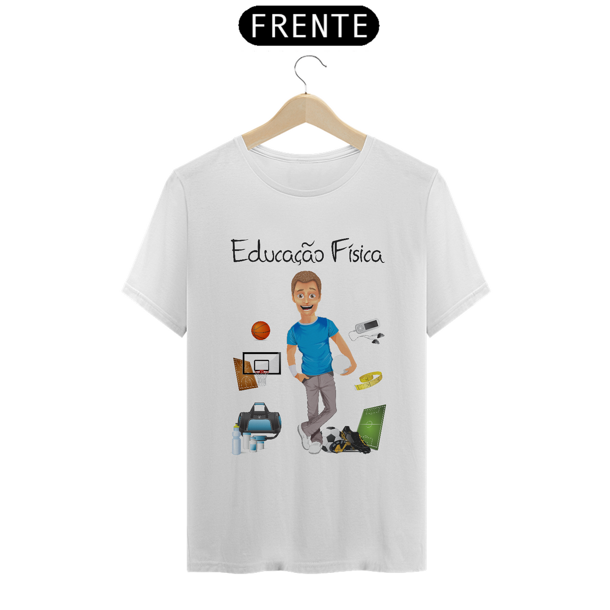 Nome do produto: Camiseta Masc Profissões Educação Física 2