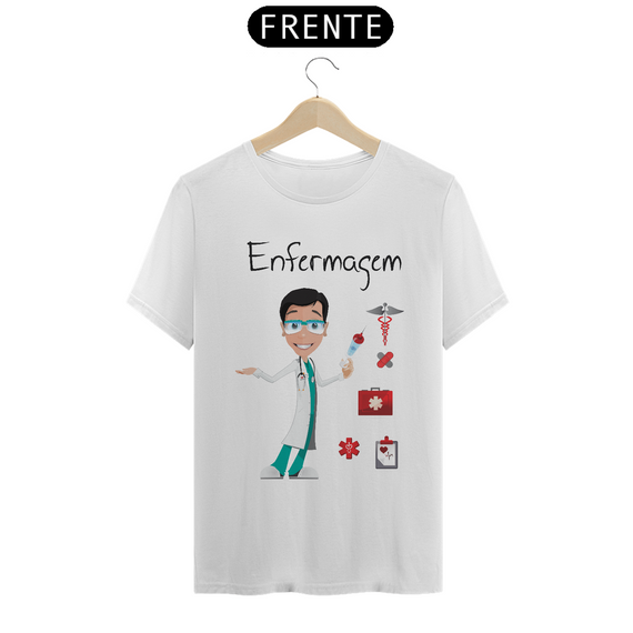 Camiseta Masc Profissões Enfermagem