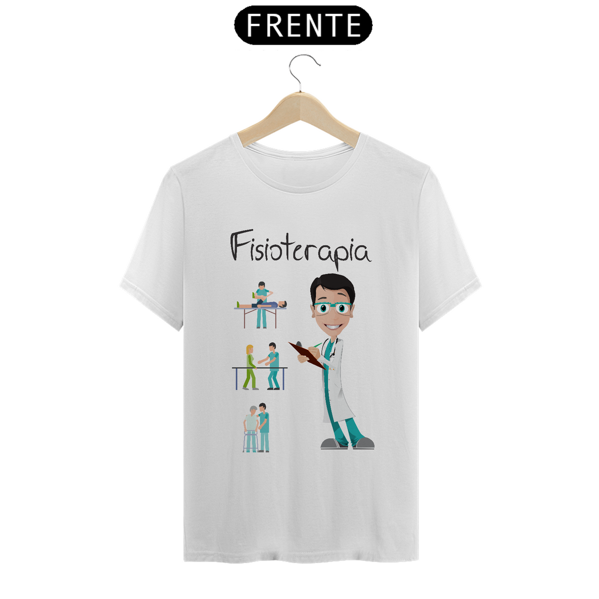 Nome do produto: Camiseta Masc Profissões Fisioterapia 2