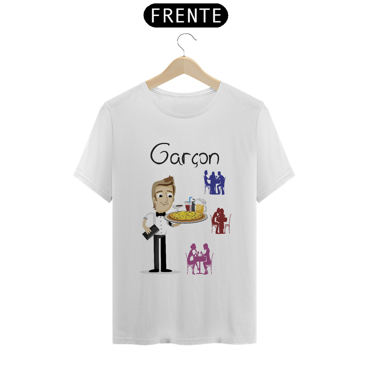 Nome do produto: Camiseta Masc Profissões Garçon 2