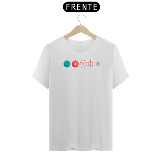 Nome do produtoCamiseta Prime Col. Física e Quimíca - Evolução do Átomo