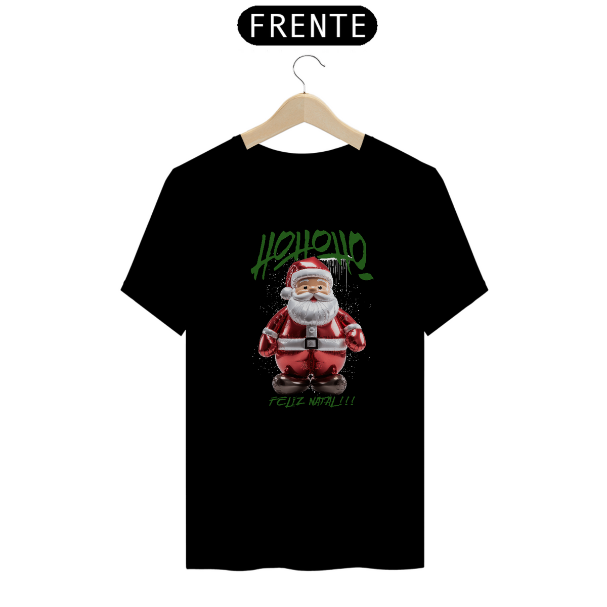 Nome do produto: Camiseta Q Coleção Festividades - Papai Noel 1