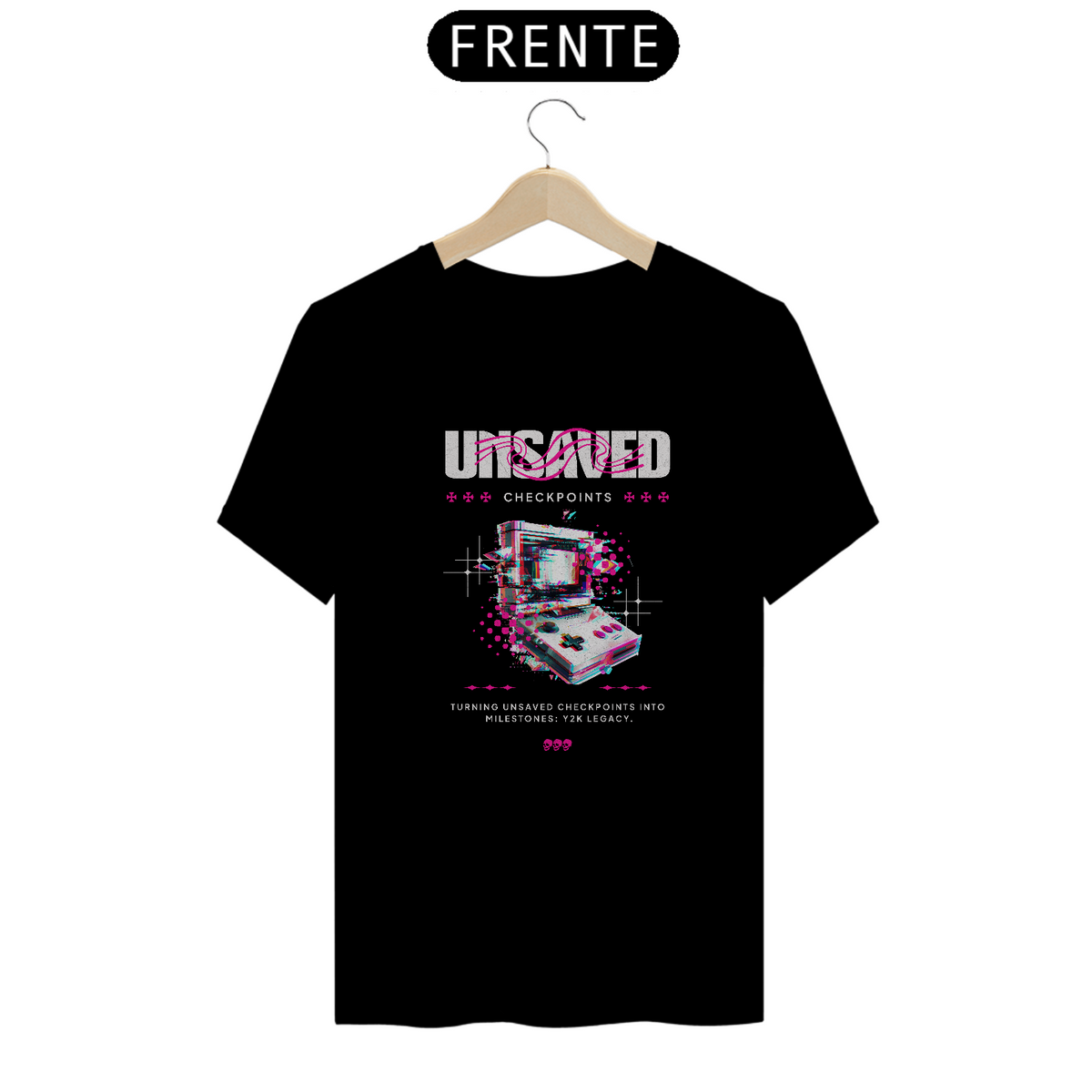 Nome do produto: Camiseta Game Retrô - Unsaved