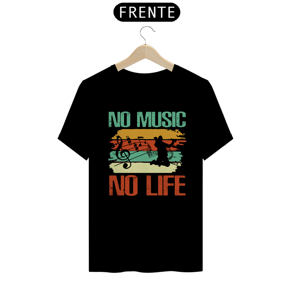 Nome do produto: Camiseta Coleção Musical No Music No Life