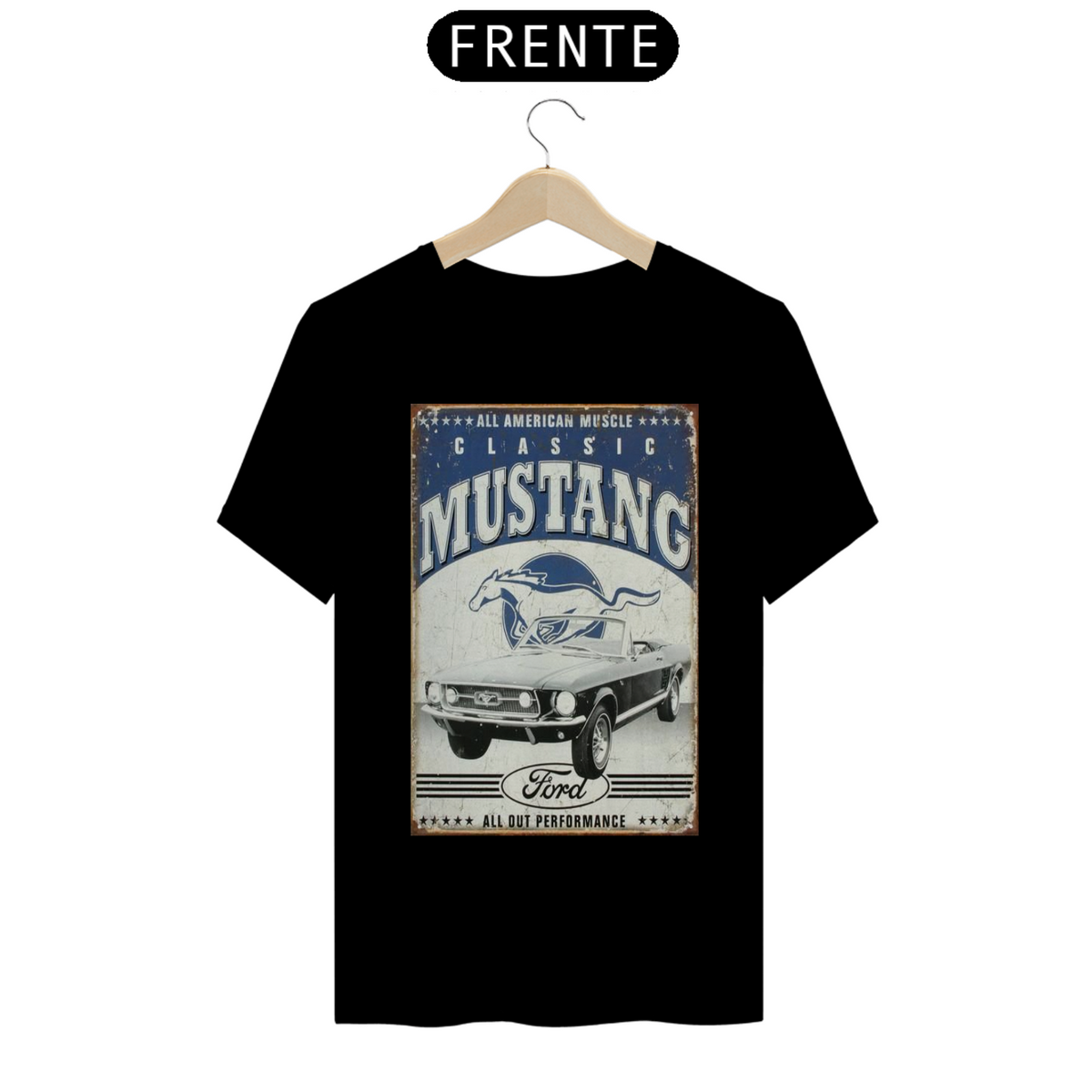 Nome do produto: Camiseta Col. Motors Mustang