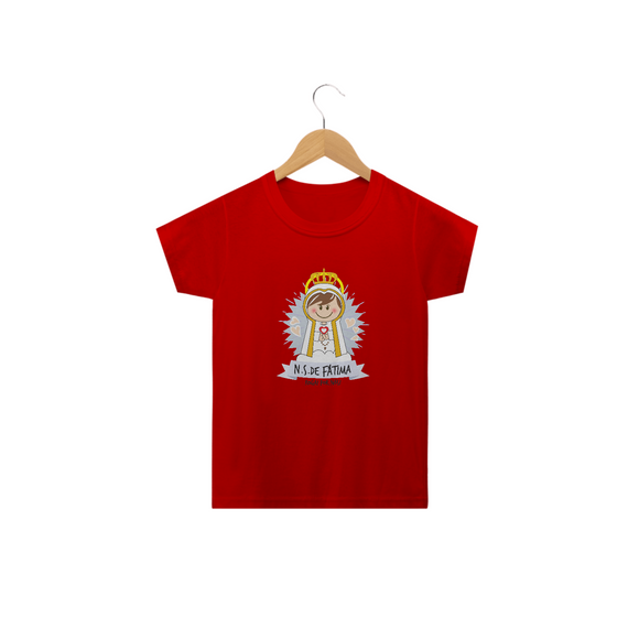 Camiseta Infantil Coleção Santinhos N.S. de Fátima