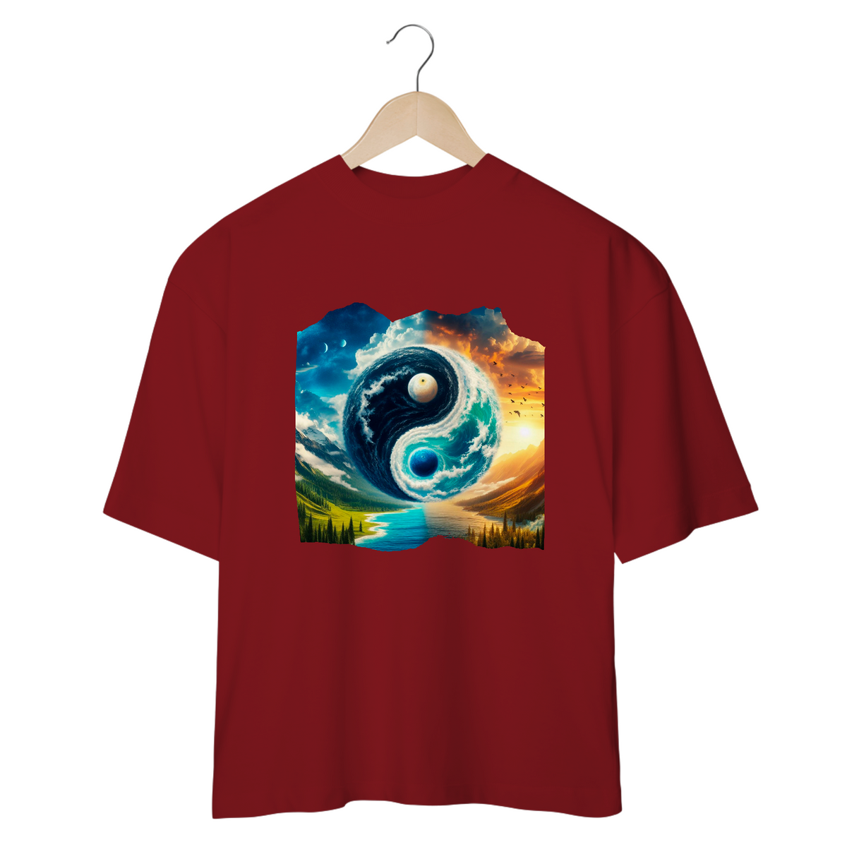 Nome do produto: Camiseta Oversized Yin Yang 3