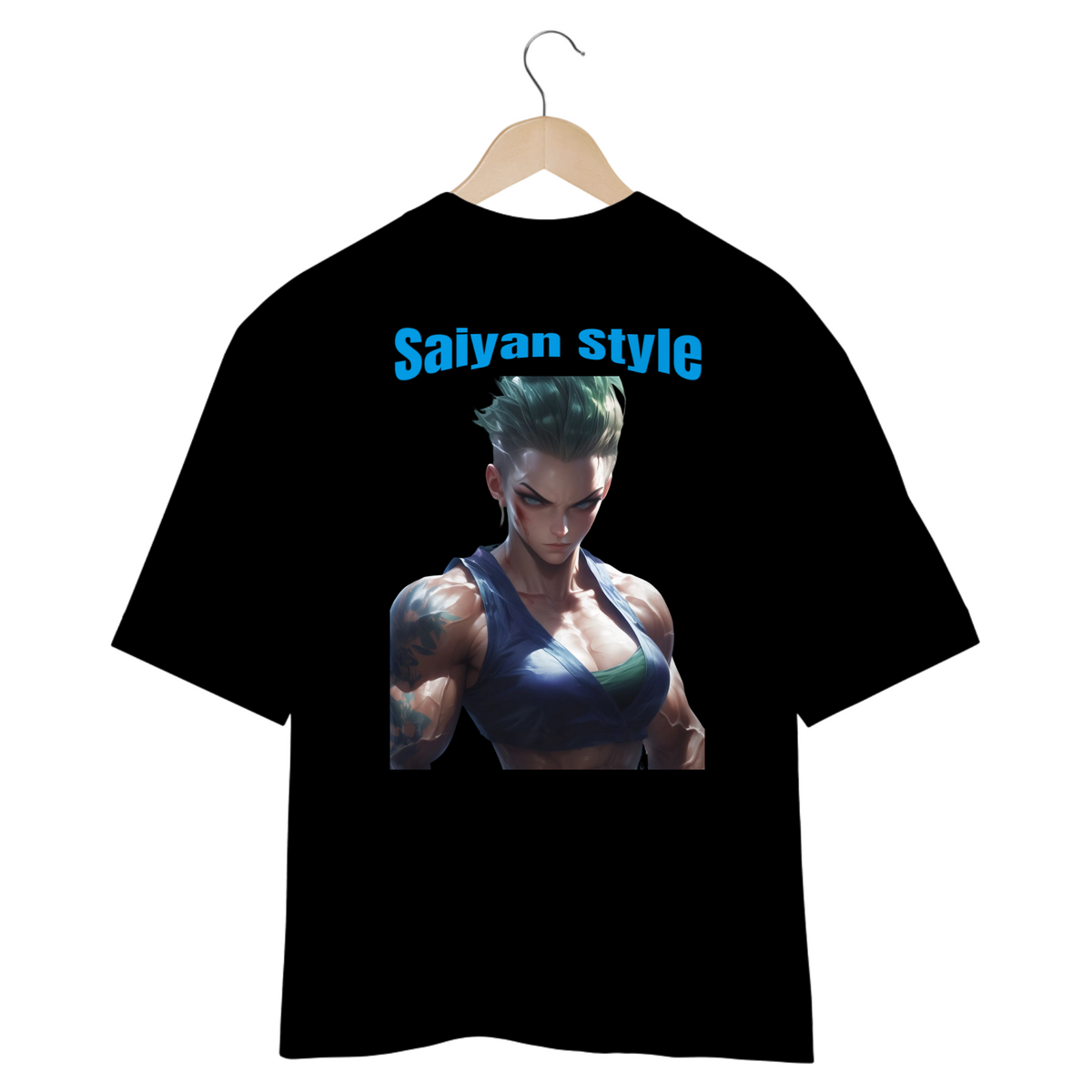 Nome do produto: Oversized Estilo saiyajin