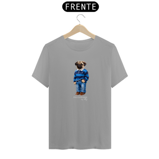 Nome do produtoCamiseta Pug - Pug Polo Azul