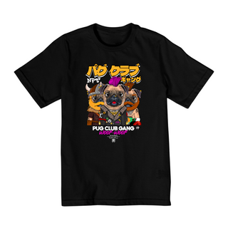 Nome do produtoCamiseta Infantil Pug Club Gang