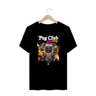 Nome do produtoCamiseta Pug Club Gang - Oficial - Plus Size