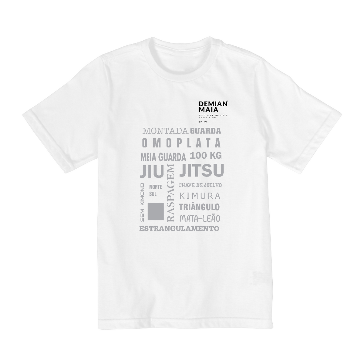 Nome do produto: Camiseta Infantil (10 a 14) Demian Maia Golpes