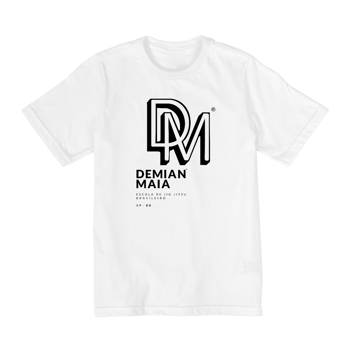 Nome do produto: Camiseta Infantil (2 a 8) Demian Maia logo 4 preto 