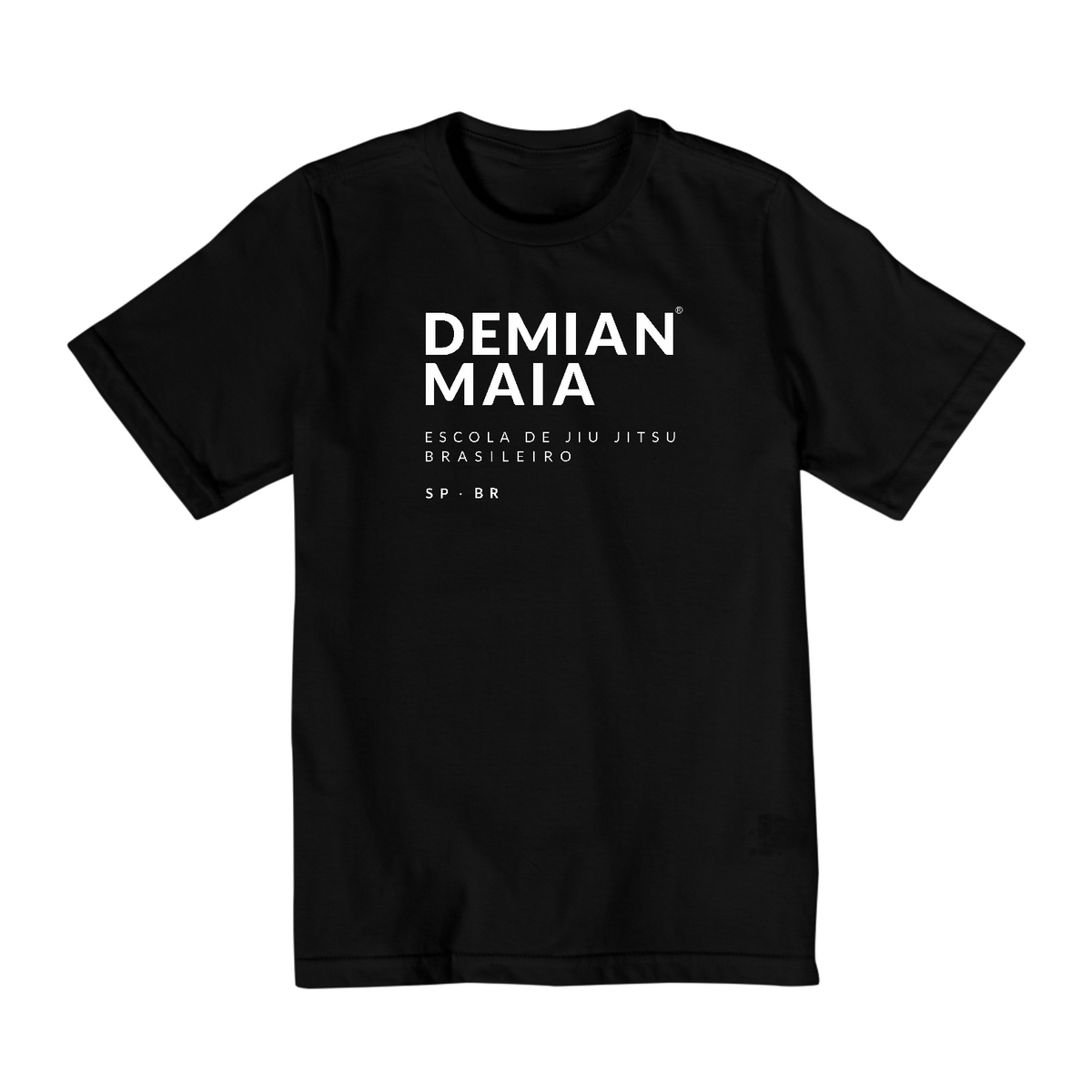 Nome do produto: Camiseta Infantil (2 a 8) Demian Maia logo 2 branco1