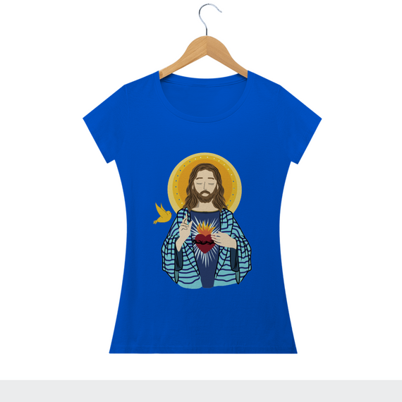 CAMISETA FEM. -- SAGRADO CORAÇÃO DE JESUS