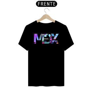 Camisetas T-Shirt Premium com Estampas Artísticas colorida MDX Preta