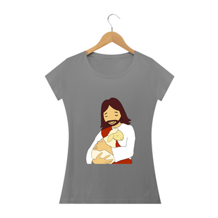 Nome do produtoCamisa Feminina Jesus e Ovelha - Várias Cores