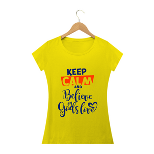 Nome do produtoCamisa Feminina Keep Calm -  Várias Cores