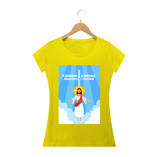 Nome do produtoCamisa Feminina Imagem Jesus - Várias Cores