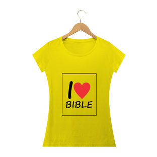 Nome do produtoCamisa Feminina I Love Bible - Várias Cores