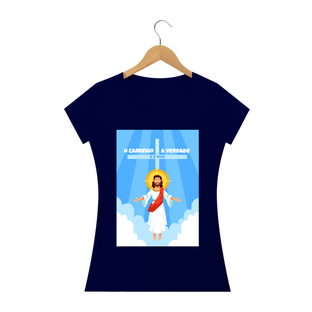 Nome do produtoCamisa Feminina Imagem Jesus - Várias Cores