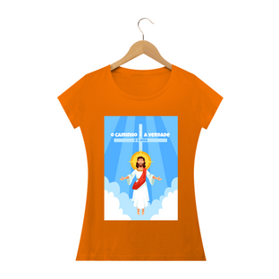 Nome do produtoCamisa Feminina Imagem Jesus - Várias Cores