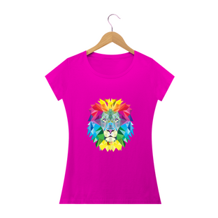 Nome do produtoCamisa Feminina Leão Colorido 2 - Várias Cores