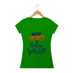 Nome do produtoCamisa Feminina Keep Calm -  Várias Cores